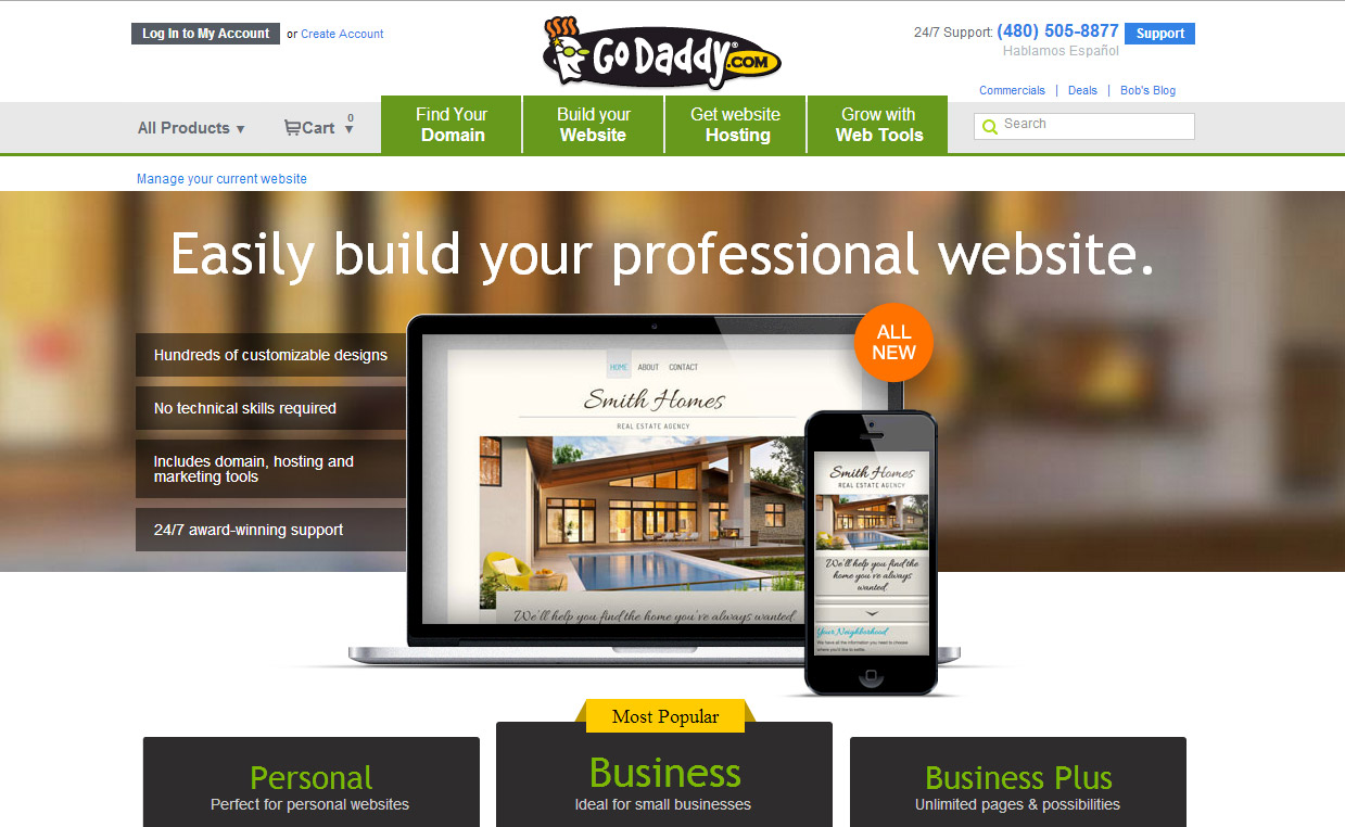 Website Templates For Godaddy