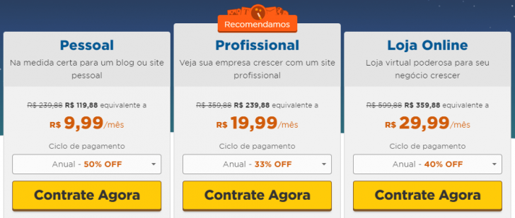 HostGator Blog planos