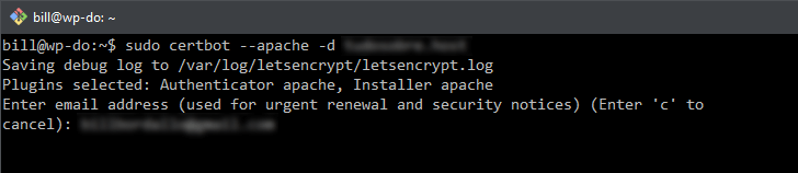 Instalação do Let's Encrypt via Certbot