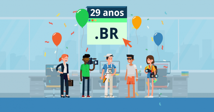 Extensão de domínio .br completa 29 anos