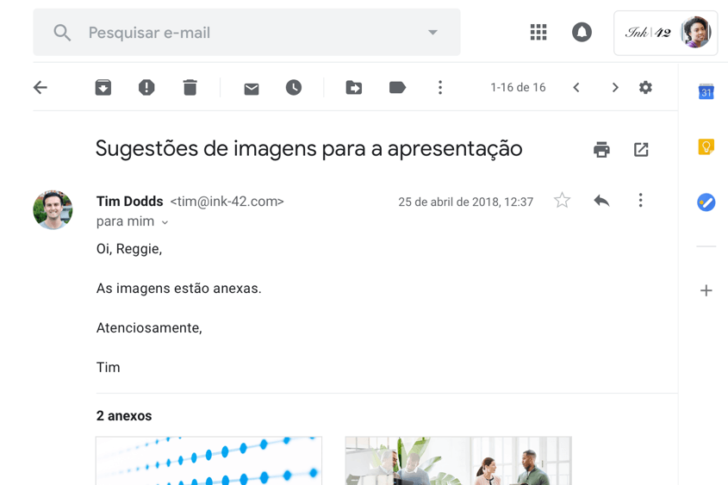 E-mail personalizado com logotipo no Google Workspace