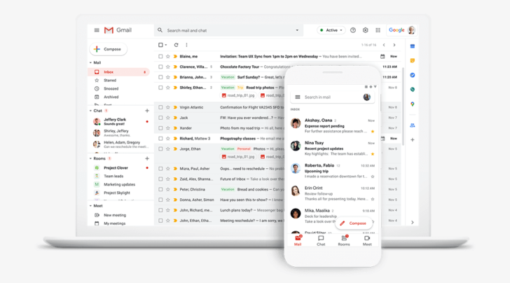 Gmail é um serviço de e-mails criado pelo Google