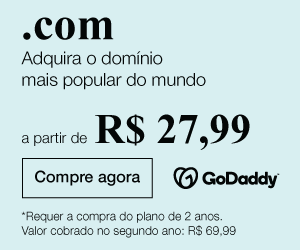GoDaddy - domínio .com.br a partir de R$ 19,99