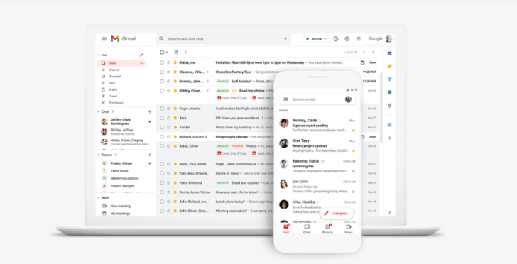 O Gmail profissional, que permite o uso de um domínio e logotipo personalizados, está disponível a partir do plano Starter