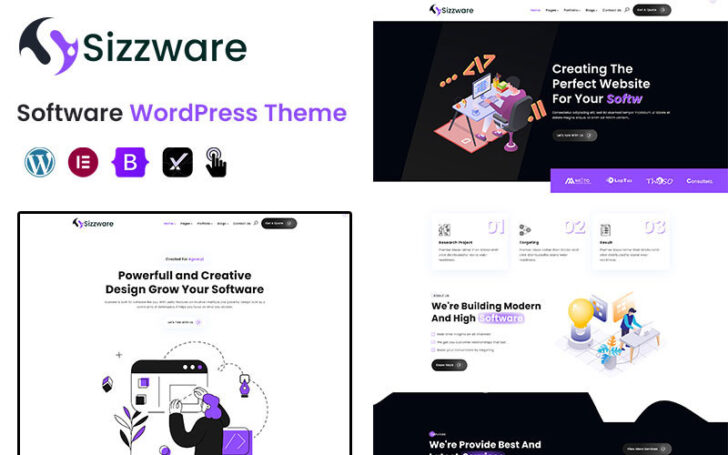 Sizzware tema WordPress para agências