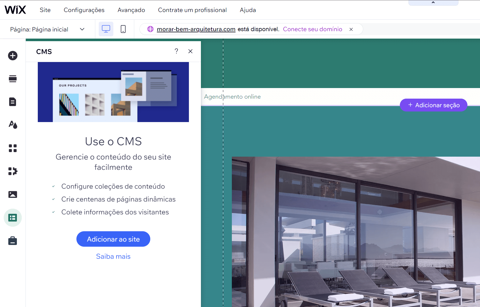 Editor Wix: adicionar e configurar uma janela