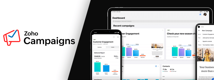 Zoho Campaigns é a melhor ferramenta de e-mail marketing na avaliação de nossa equipe