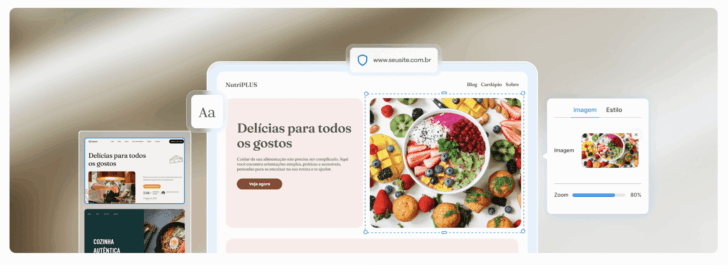 O Criador de Sites HostGator com IA está disponível nos planos de hospedagem